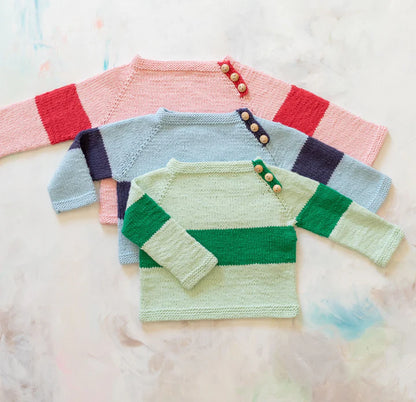 Rugby Baby Sweater from Appalachian Baby Designs
