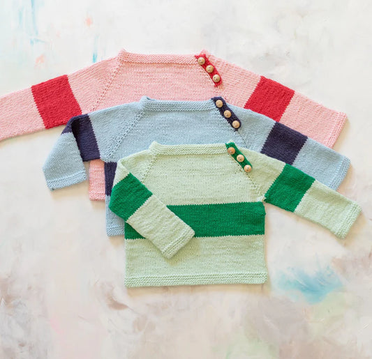 Rugby Baby Sweater from Appalachian Baby Designs