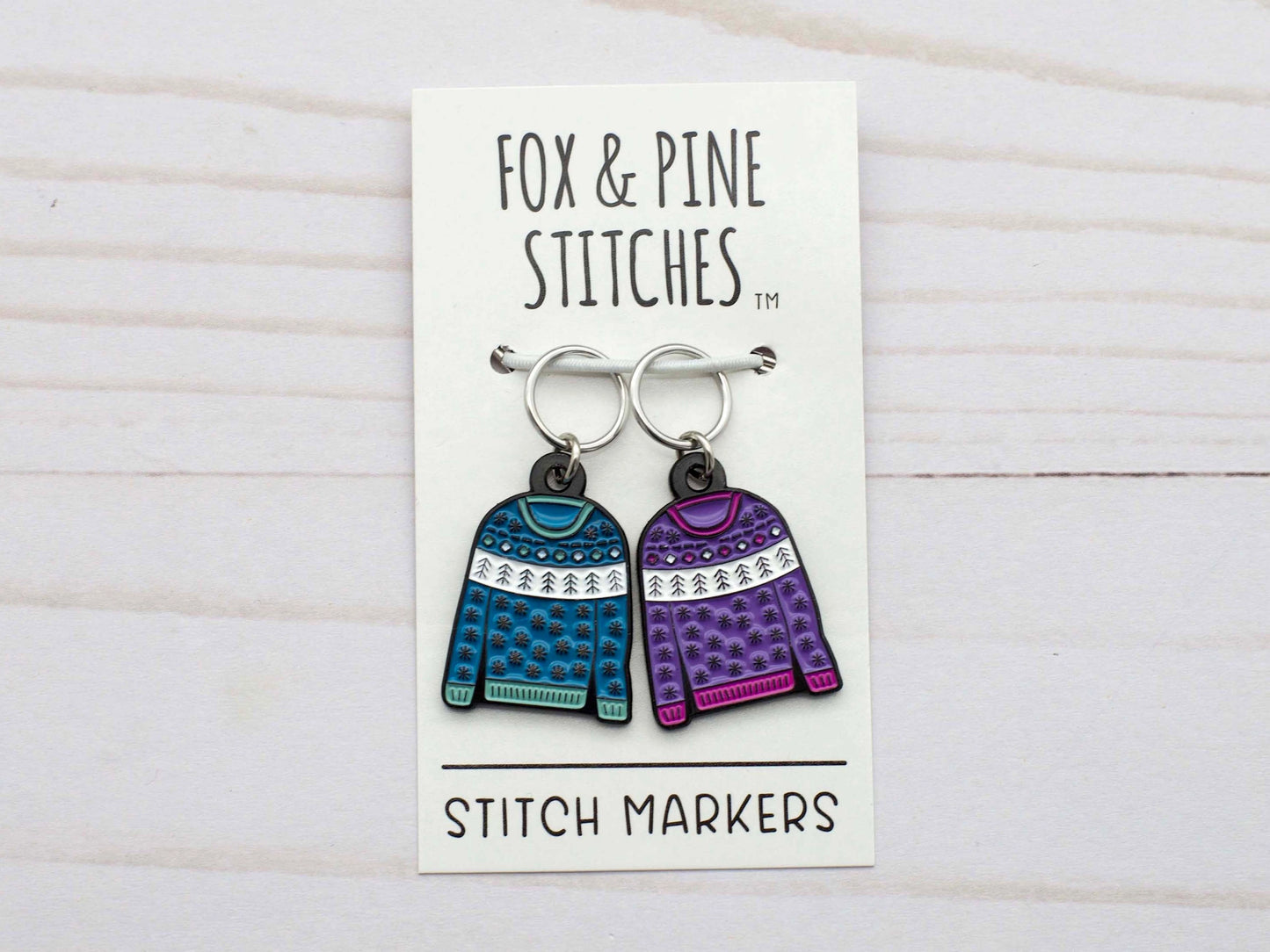 Fox & Pine Warm and Cozy Sweater Stitch Markers